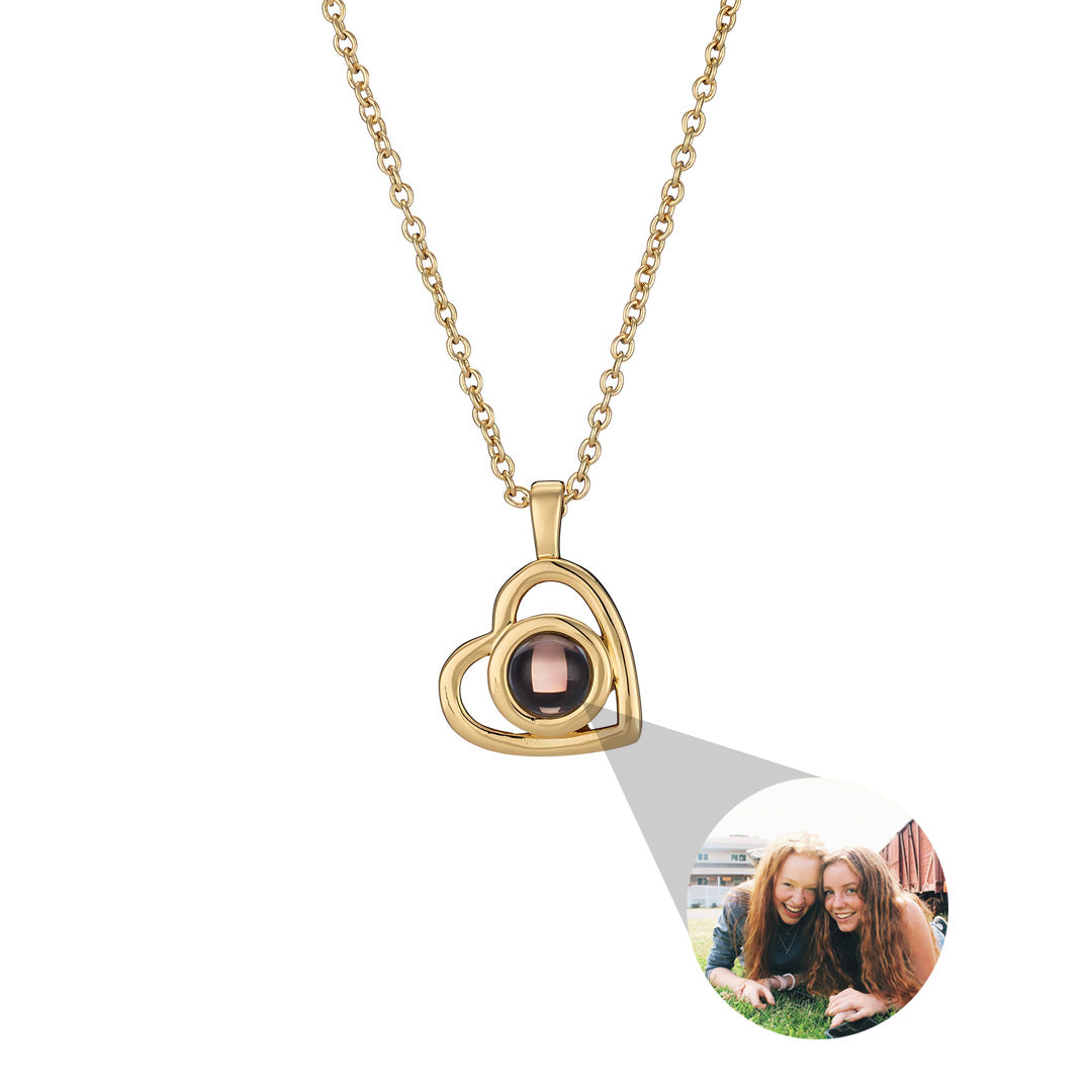 Essence Heart Photo Necklace