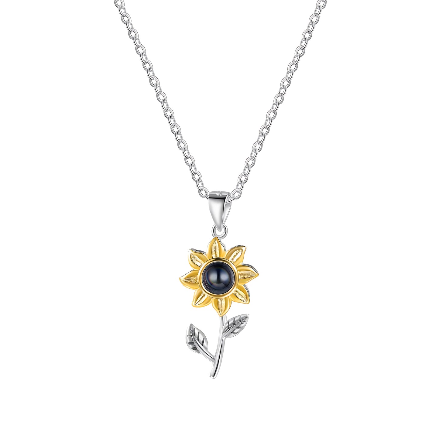Sunflower Photo Necklace